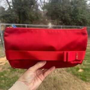 Fendi Red Satin Bag with Bow Detail with COA Y2K